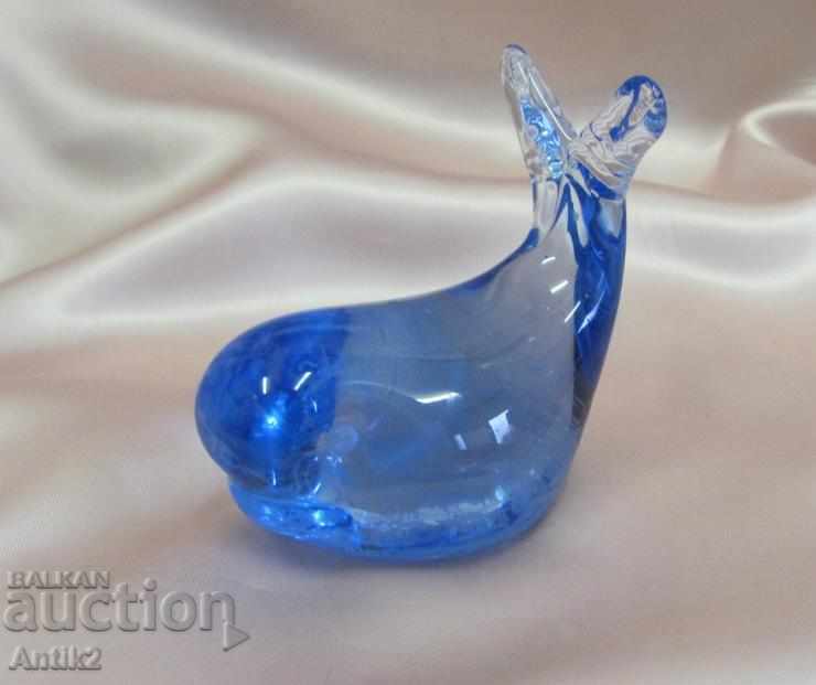 Стара Кристално Стъкло Фигурка-Кит с цена 90.00 лв. | € 46.02 Стара Кристално Стъкло Фигурка-Кит с цена 90.00 лв. | € 46.02