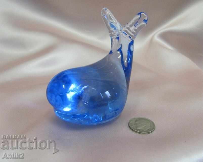 Стара Кристално Стъкло Фигурка-Кит - 7 Стара Кристално Стъкло Фигурка-Кит - 7