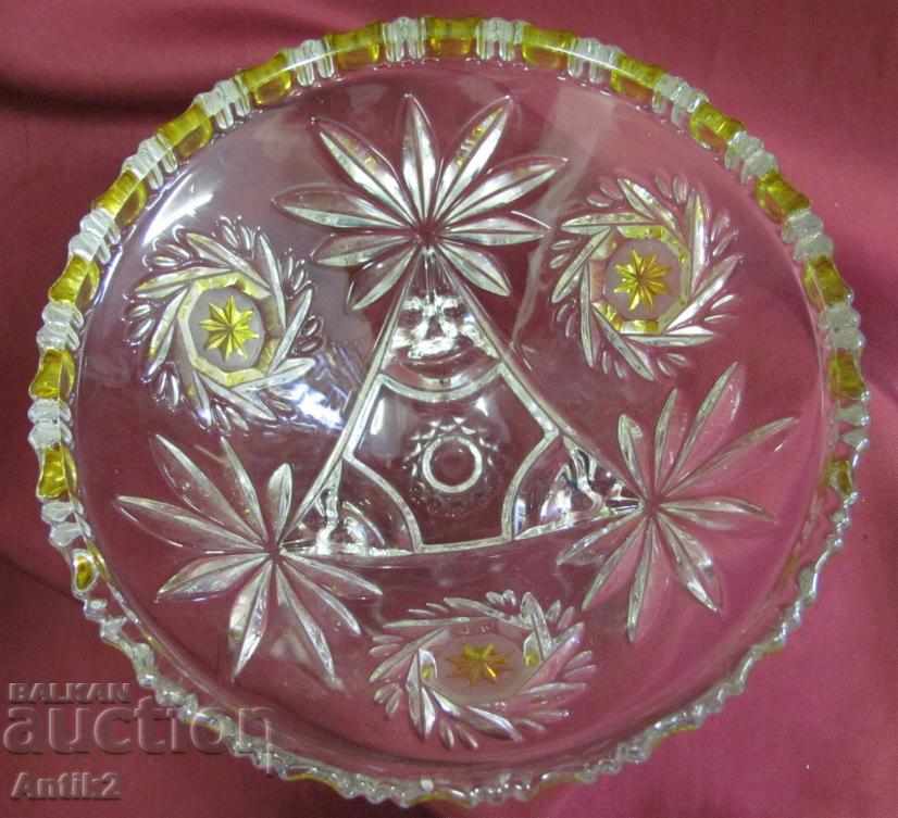 Auction Old Crystal Glass Cup, Fruit Auction Old Crystal Glass Cup, Fruit