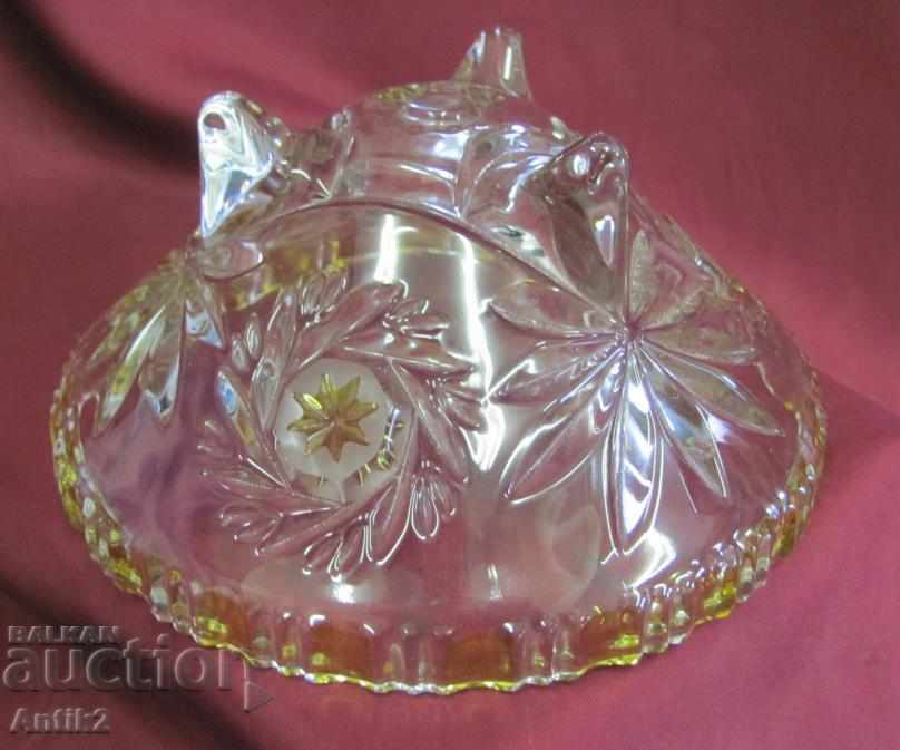 Old Crystal Glass Cup, Fruit - 7 Old Crystal Glass Cup, Fruit - 7