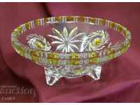 Old Crystal Glass Cup, Fruit