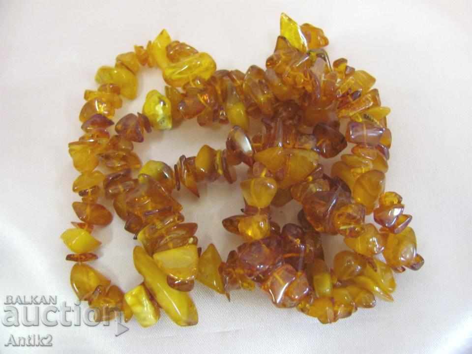 Old Natural Raw Amber Ladies Necklace - 5 Old Natural Raw Amber Ladies Necklace - 5