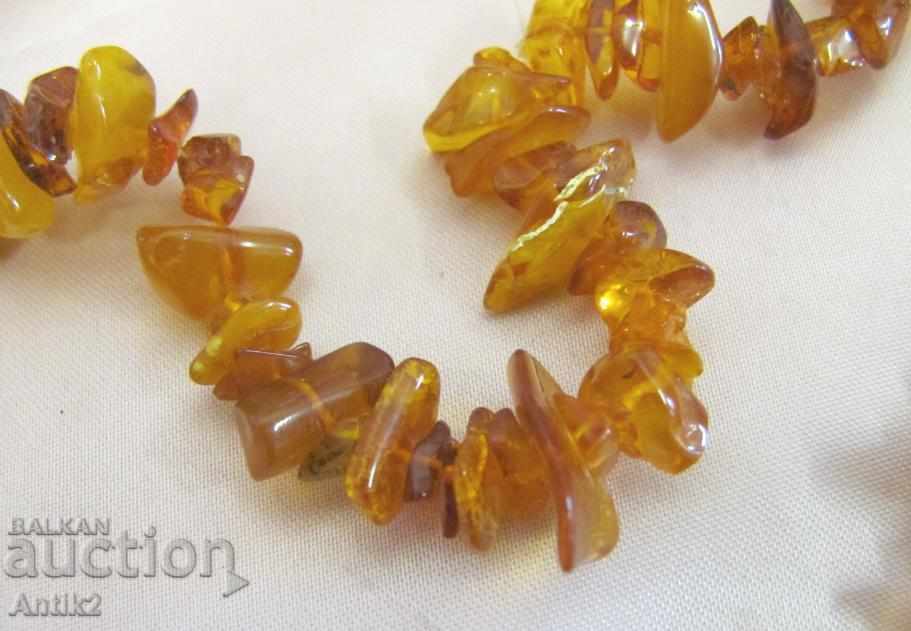 Old Natural Raw Amber Ladies Necklace - 6 Old Natural Raw Amber Ladies Necklace - 6