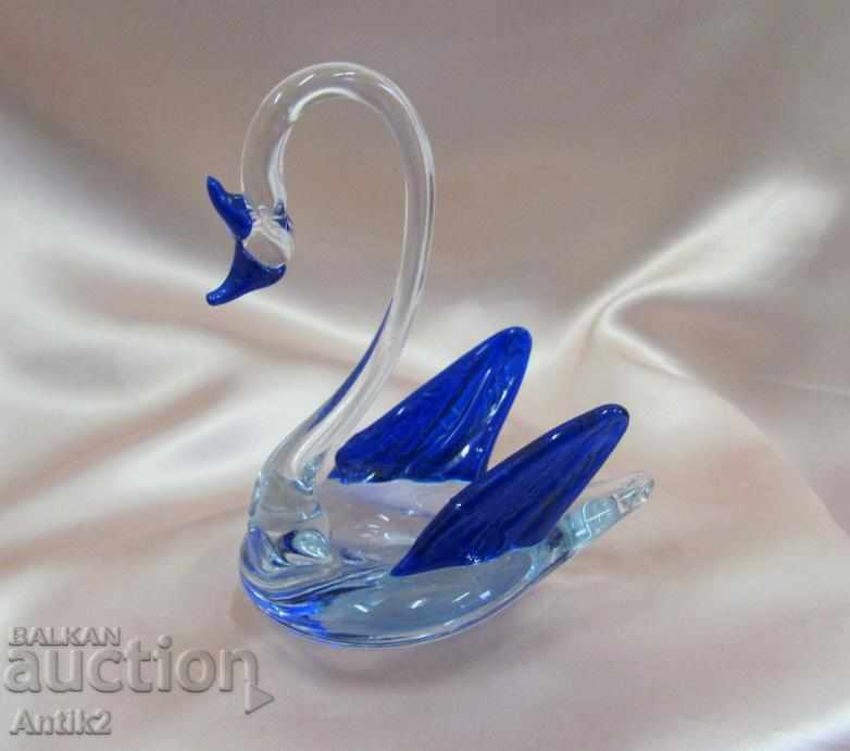 Old Morano Crystal Glass Figurine Swan with price 230.00 BGN | € 117.60 Old Morano Crystal Glass Figurine Swan with price 230.00 BGN | € 117.60