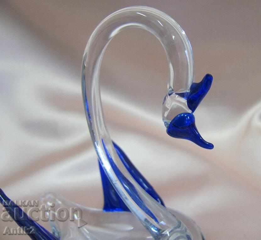 Delivery of Old Morano Crystal Glass Figurine Swan Delivery of Old Morano Crystal Glass Figurine Swan
