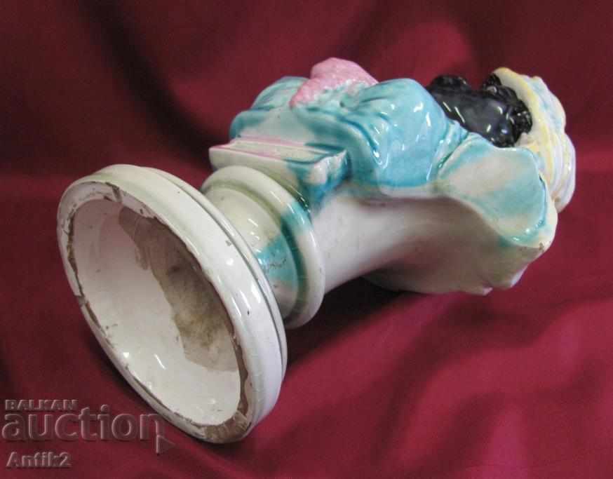 Μοναδικό, Πορσελάνινο Ειδώλιο Σετσεσιόν του 1900, με σήμανση ΙΣΙΔΑ - 6 Μοναδικό, Πορσελάνινο Ειδώλιο Σετσεσιόν του 1900, με σήμανση ΙΣΙΔΑ - 6