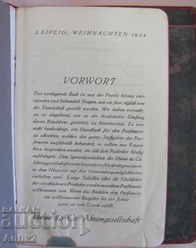 Licitație 1925. Director PARFUMEUR TASCHENBUCH Germania Licitație 1925. Director PARFUMEUR TASCHENBUCH Germania