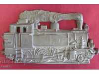 Aplicația metalică din secolul 19 - Locomotivă cu abur