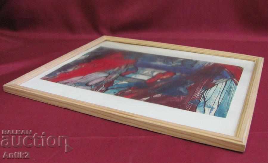 Оригинална Картина подпис- MONTARA с дървена рамка - 6 Оригинална Картина подпис- MONTARA с дървена рамка - 6