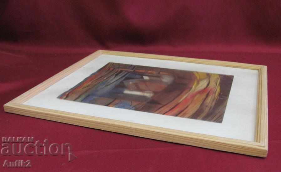 Delivery of Original MONTARA Picture with wooden frame Delivery of Original MONTARA Picture with wooden frame