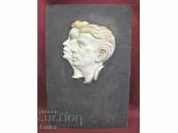The 30th Bas-relief - Boy and Girl M.Vinarov signed
