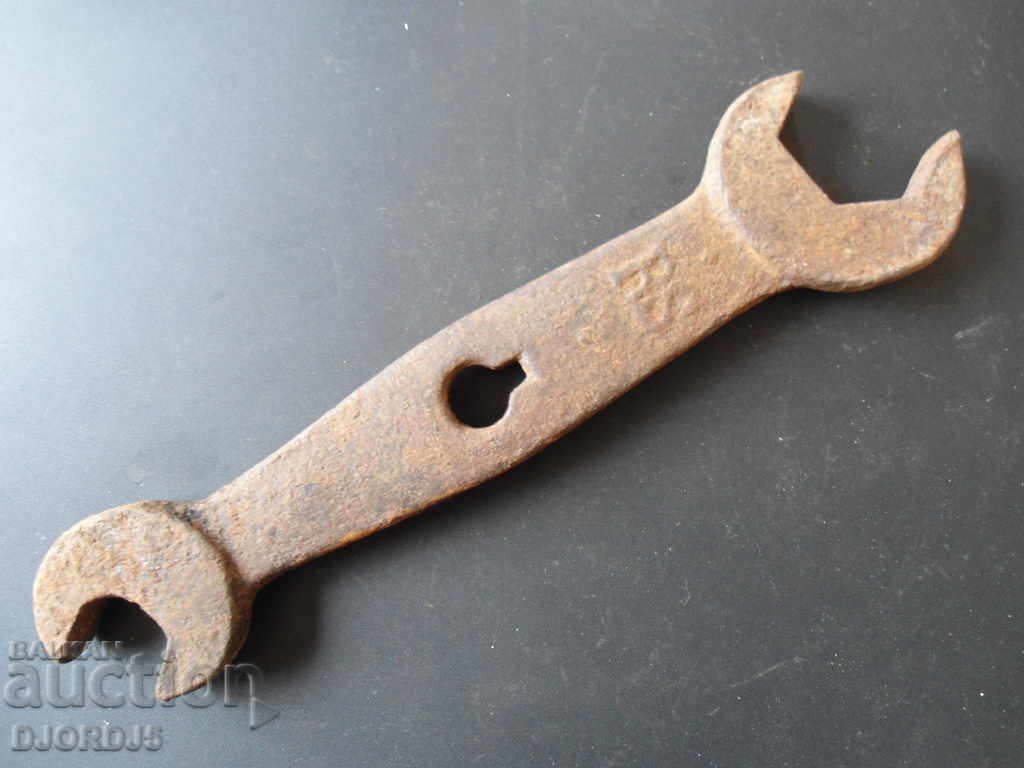 Old forged key marked