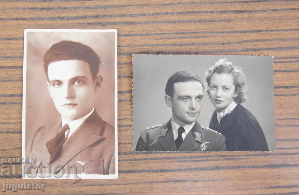 ВСВ военни снимки на Български Царски летец с пилотски знак с цена € 10.00 | 19.56 лв.