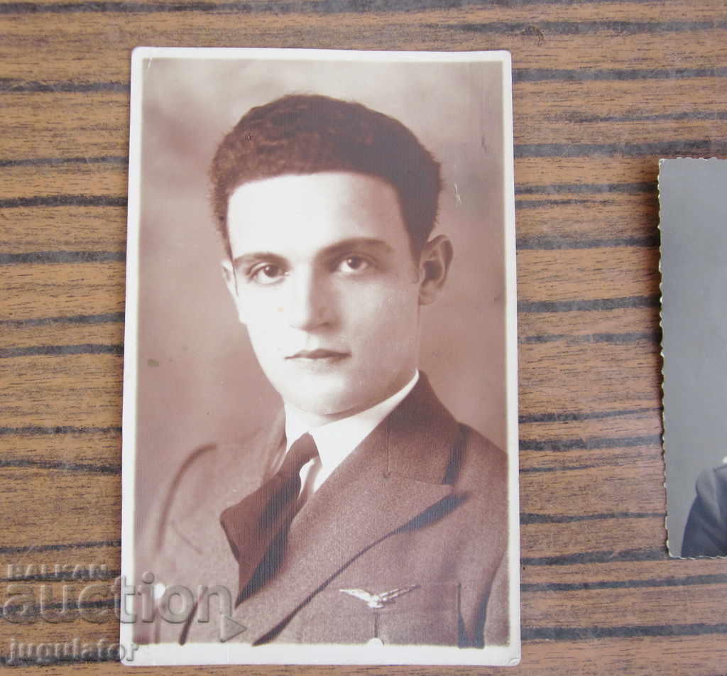 Delivery of WWII military photos of a Bulgarian Royal pilot with a pilot's badge Delivery of WWII military photos of a Bulgarian Royal pilot with a pilot's badge