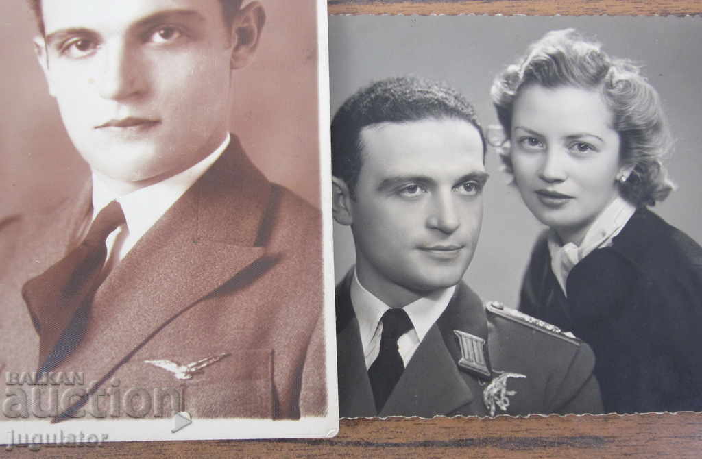 WWII military photos of a Bulgarian Royal pilot with a pilot's badge - 5 WWII military photos of a Bulgarian Royal pilot with a pilot's badge - 5