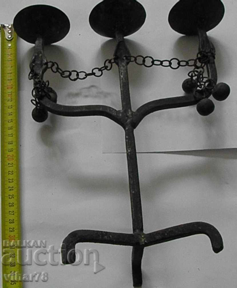 WROUGHT IRON CANDLESTICK with price 59.99 BGN | € 30.67 WROUGHT IRON CANDLESTICK with price 59.99 BGN | € 30.67