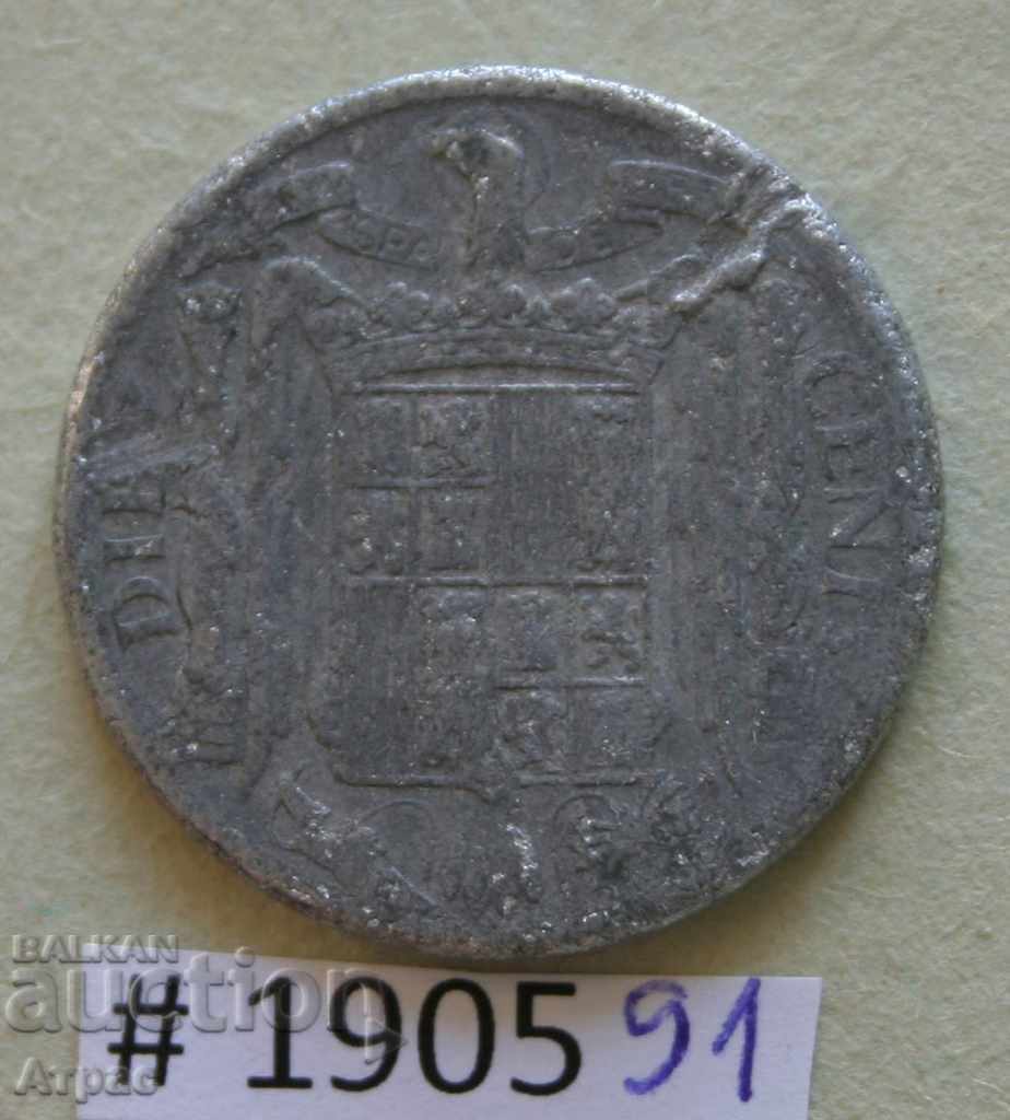 10 centimos 1940 Spania