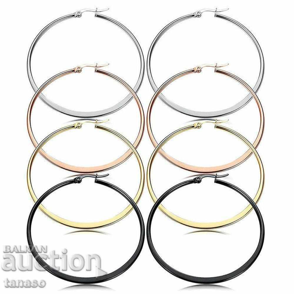 Hoop earrings, stainless steel with price € 10.00 | 19.56 BGN