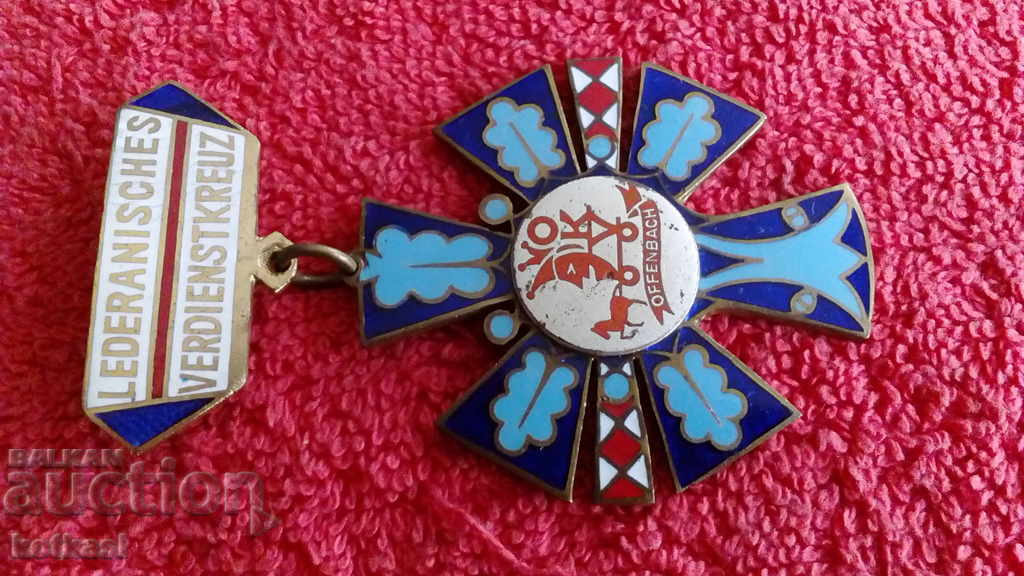 LEDERANISCHES VERDIENSTKREUZ OFFENBACH Cross of Merit - 5