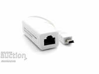 Mini USB to LAN Tablet Adapter - Ethernet USB
