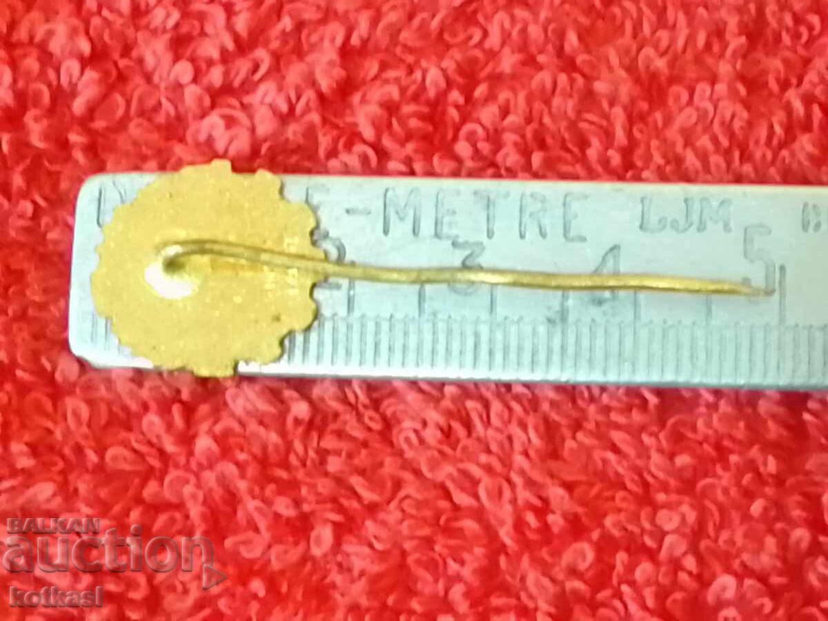 Old solid sign bronze needle Chem. Plant KOVOSROT marked with price 3.50 BGN | € 1.79 Old solid sign bronze needle Chem. Plant KOVOSROT marked with price 3.50 BGN | € 1.79