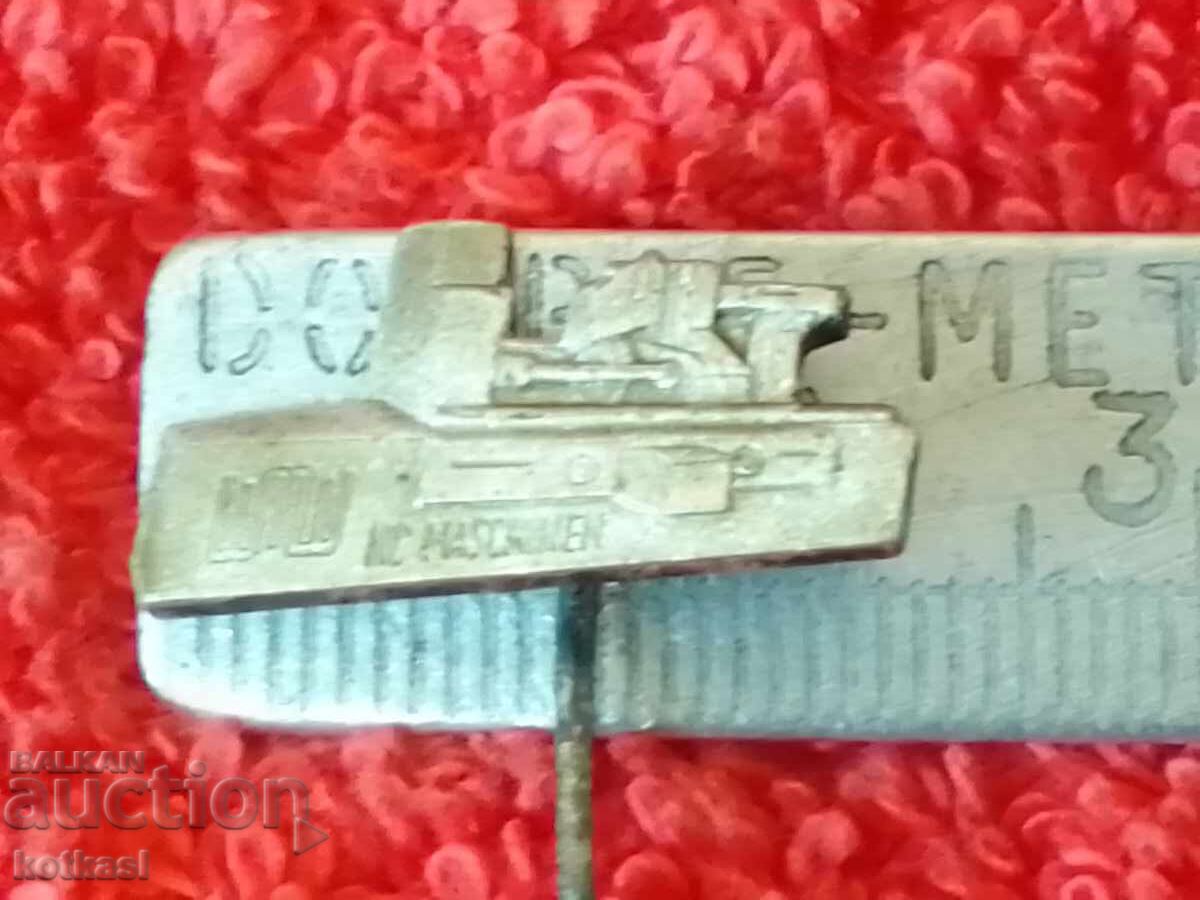 Old metal badge pin lathe master NC MASCHINEN