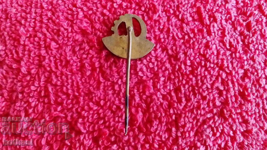 Old Agrotechna bronze pin badge - 5 Old Agrotechna bronze pin badge - 5