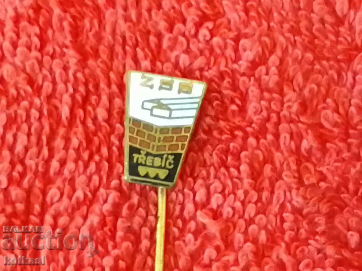 Old ZSS TREBIC solid bronze pin badge - 6 Old ZSS TREBIC solid bronze pin badge - 6