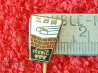 Old ZSS TREBIC solid bronze pin badge