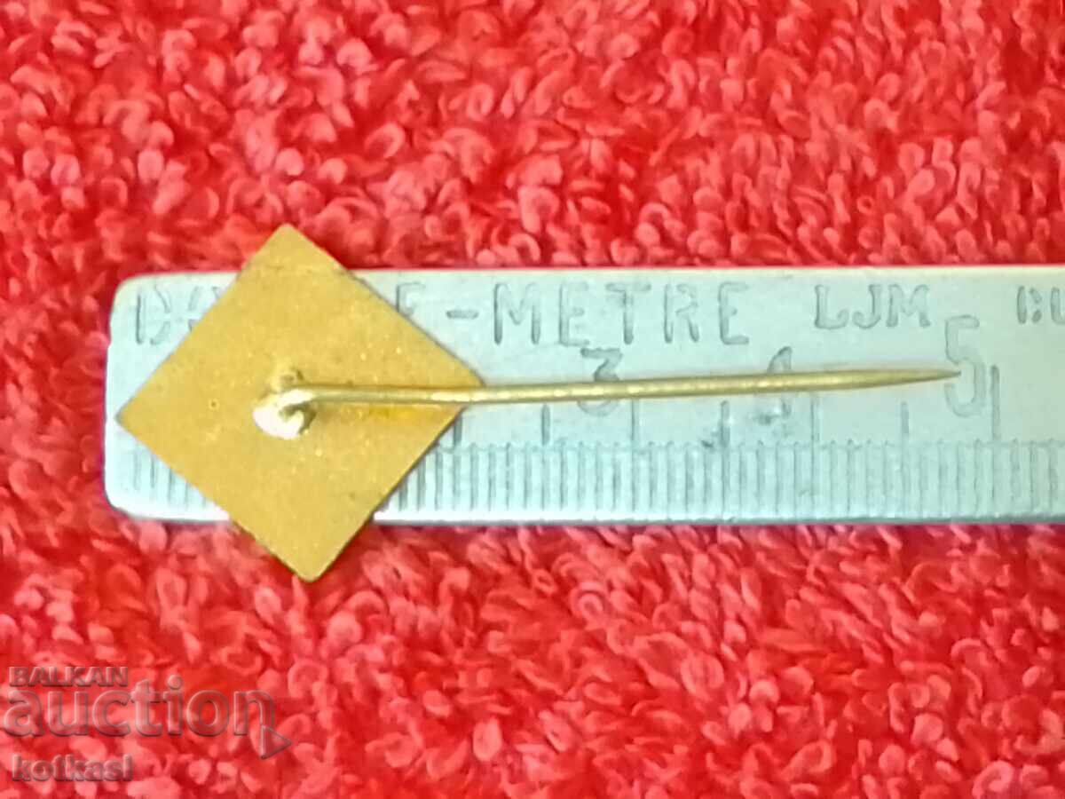Old massive badge bronze pin with price 3.50 BGN | € 1.79 Old massive badge bronze pin with price 3.50 BGN | € 1.79