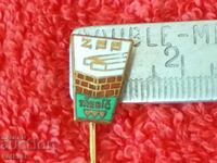 Old Solid ZSS TREBIC Bronze Pin Badge