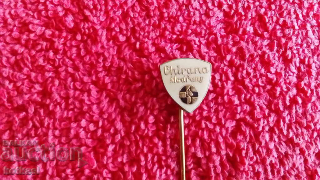 Delivery of Old Chirana Modrany Solid Bronze Pin Badge Delivery of Old Chirana Modrany Solid Bronze Pin Badge