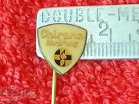 Old Chirana Modrany Solid Bronze Pin Badge