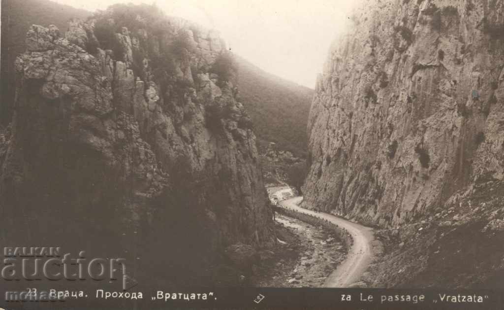 Old postcard - Vratsa, Vratsa Pass