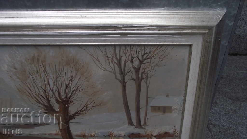 Delivery of OLD painting landscape - Winter - Oil - Delivery of OLD painting landscape - Winter - Oil -