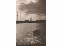 Παλιά κάρτα - Βάρνα, Λιμάνι - ηλιοβασίλεμα