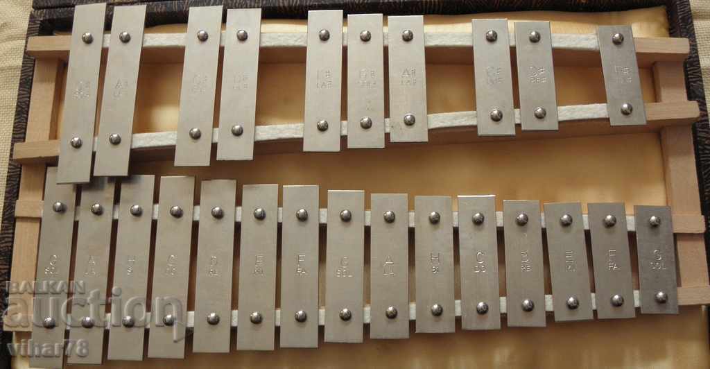 Delivery of Musical percussion instrument xylophone with batons and cymbal Delivery of Musical percussion instrument xylophone with batons and cymbal