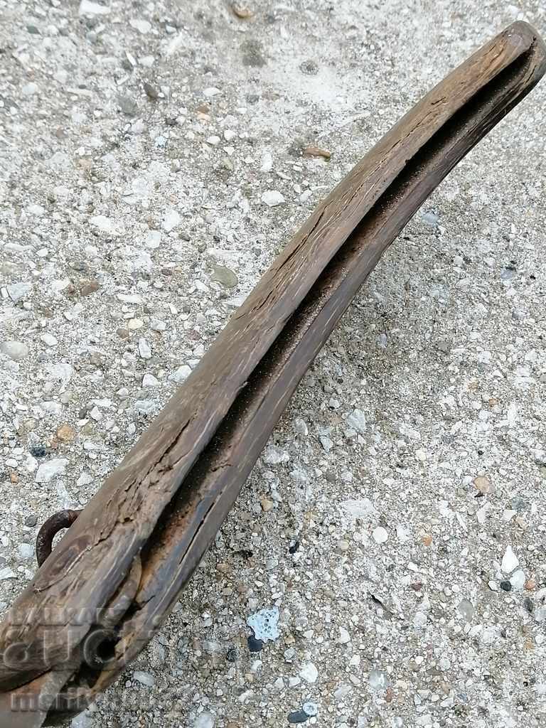 Auction Haidushka leg leg with buffalo horn 32cm Auction Haidushka leg leg with buffalo horn 32cm