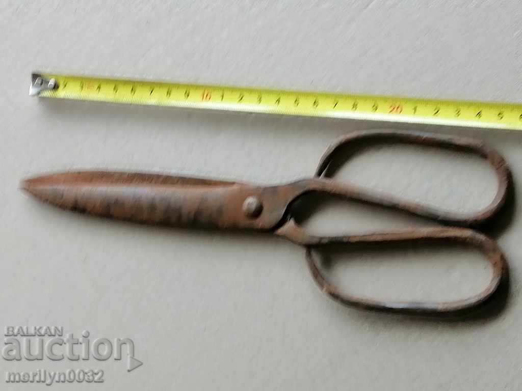 Renaissance forged scissors, wrought iron - 5