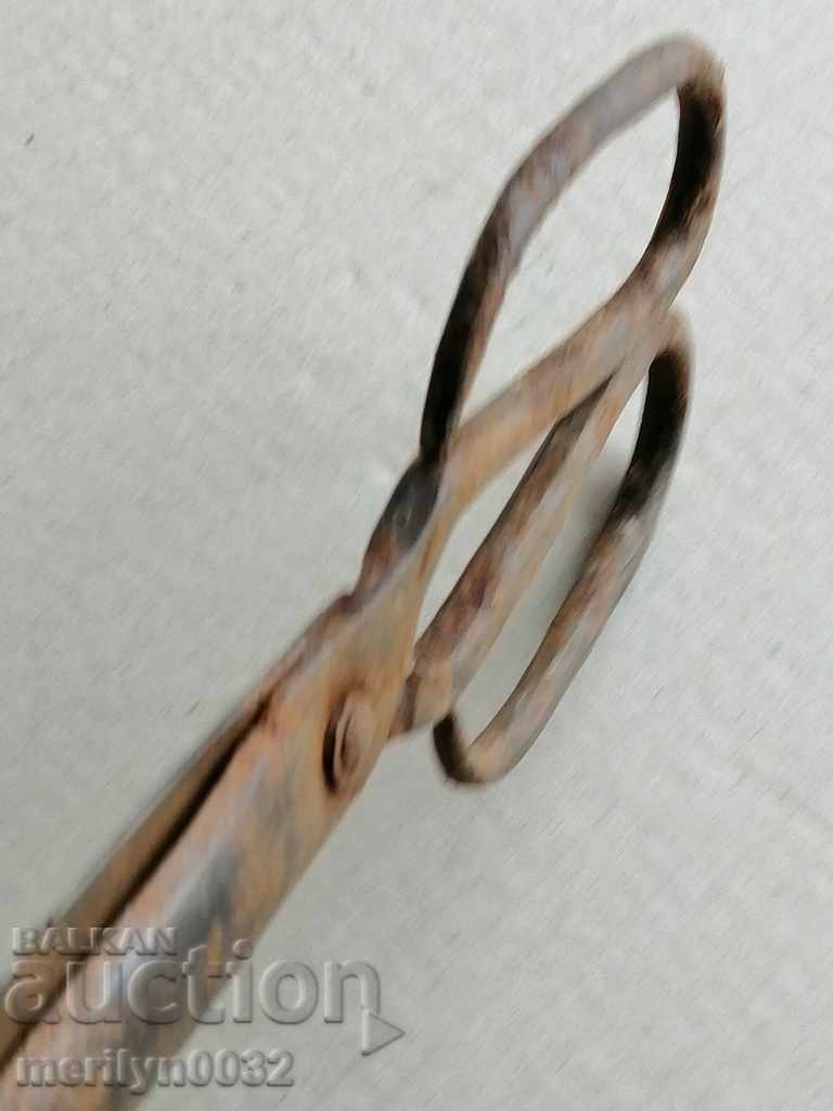 Renaissance forged scissors, wrought iron - 6
