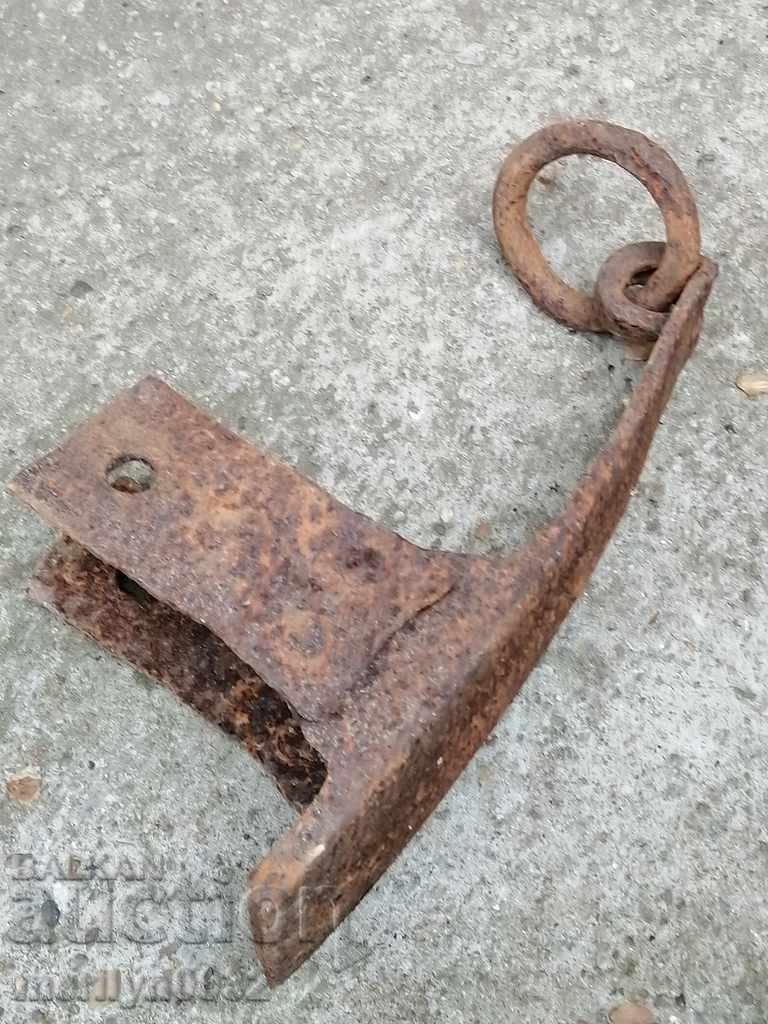 Auction Hand forged wagon brake, wrought iron Auction Hand forged wagon brake, wrought iron