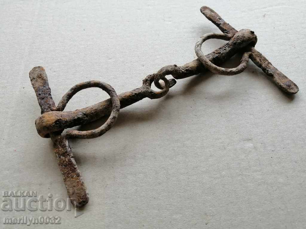 Auction Hand forged horse bridle, wrought iron Auction Hand forged horse bridle, wrought iron