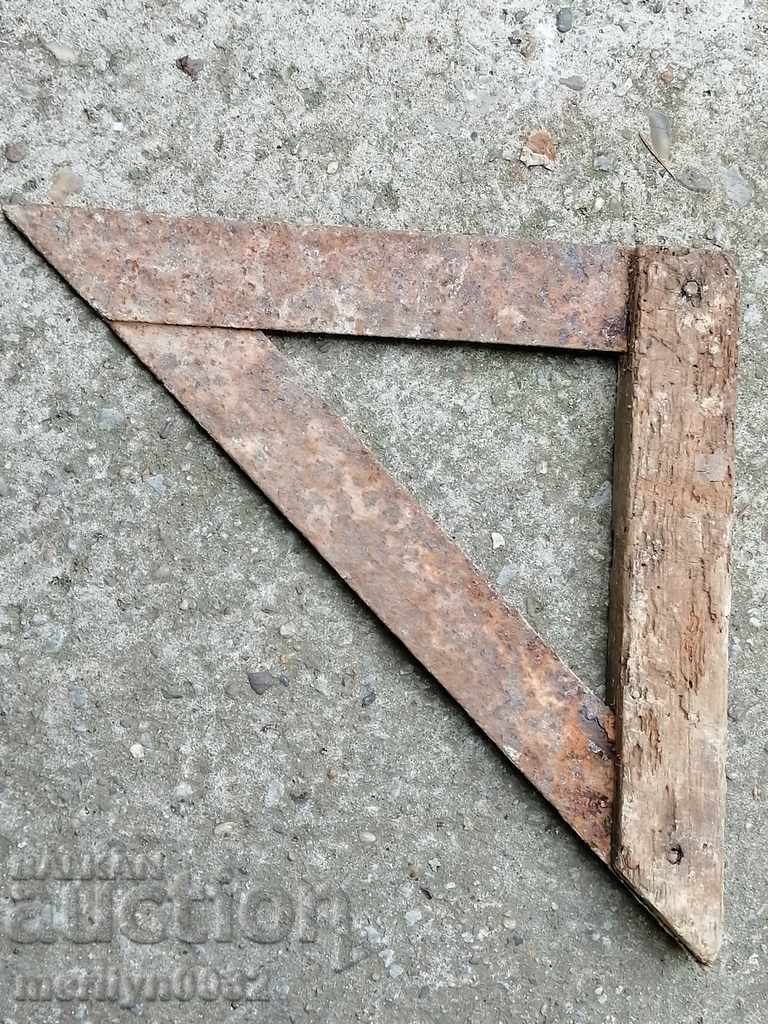 Auction Carpentry Angle Triangle Tool Wrought Iron Auction Carpentry Angle Triangle Tool Wrought Iron