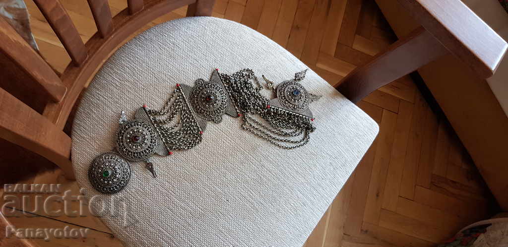 KUSTEK MACEDONIA FILIGREE SILVER CHAIN GEMSTONES - 5 KUSTEK MACEDONIA FILIGREE SILVER CHAIN GEMSTONES - 5