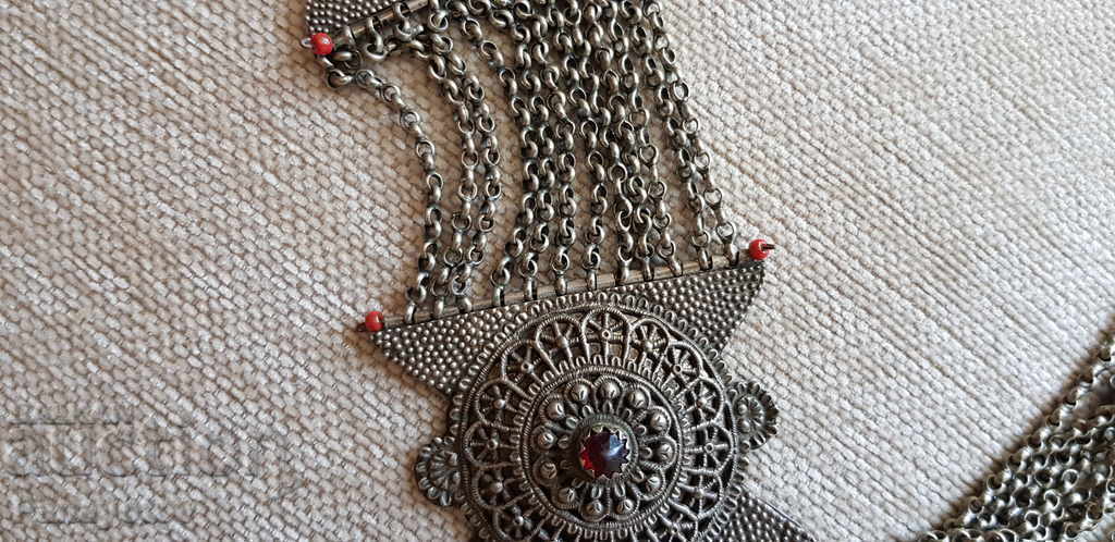 KUSTEK MACEDONIA FILIGREE SILVER CHAIN GEMSTONES - 7