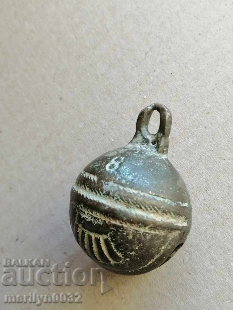 Bronze "nut" type horse cart bell - 19th century - 7 Bronze "nut" type horse cart bell - 19th century - 7