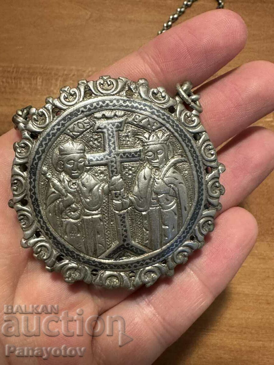 СВЕТИ ГЕОРГИ СВЕТА ЕЛЕНА НАКИТ ЗА НОСИЯ ЗА ПАФТИ СРЕБРО НИЕЛ - 7 СВЕТИ ГЕОРГИ СВЕТА ЕЛЕНА НАКИТ ЗА НОСИЯ ЗА ПАФТИ СРЕБРО НИЕЛ - 7