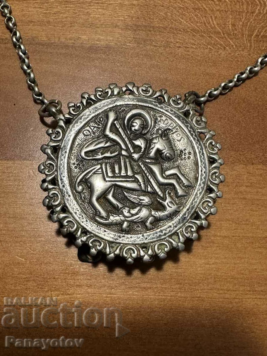 СВЕТИ ГЕОРГИ СВЕТА ЕЛЕНА НАКИТ ЗА НОСИЯ ЗА ПАФТИ СРЕБРО НИЕЛ СВЕТИ ГЕОРГИ СВЕТА ЕЛЕНА НАКИТ ЗА НОСИЯ ЗА ПАФТИ СРЕБРО НИЕЛ