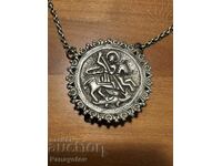 SFÂNTUL GHEORGE SFÂNTUL ELENA PAFTI BIJUTERIE COSTUM ARGINT NIEL