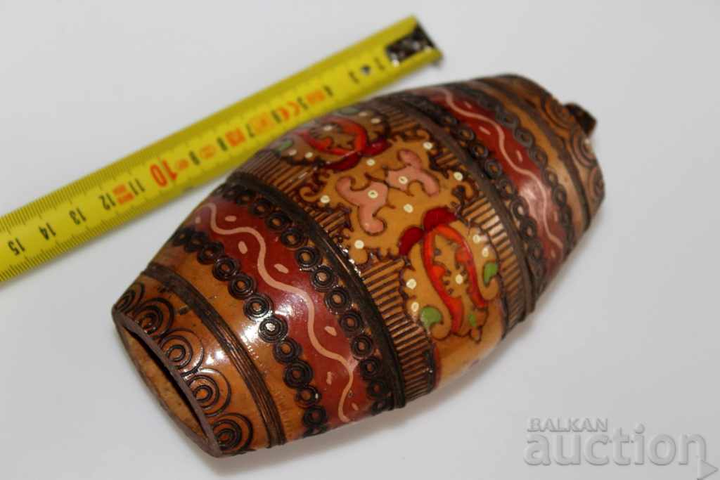 OLD PYROGRAPHED PAVUR BOOKEL with price 25.00 BGN | € 12.78 OLD PYROGRAPHED PAVUR BOOKEL with price 25.00 BGN | € 12.78